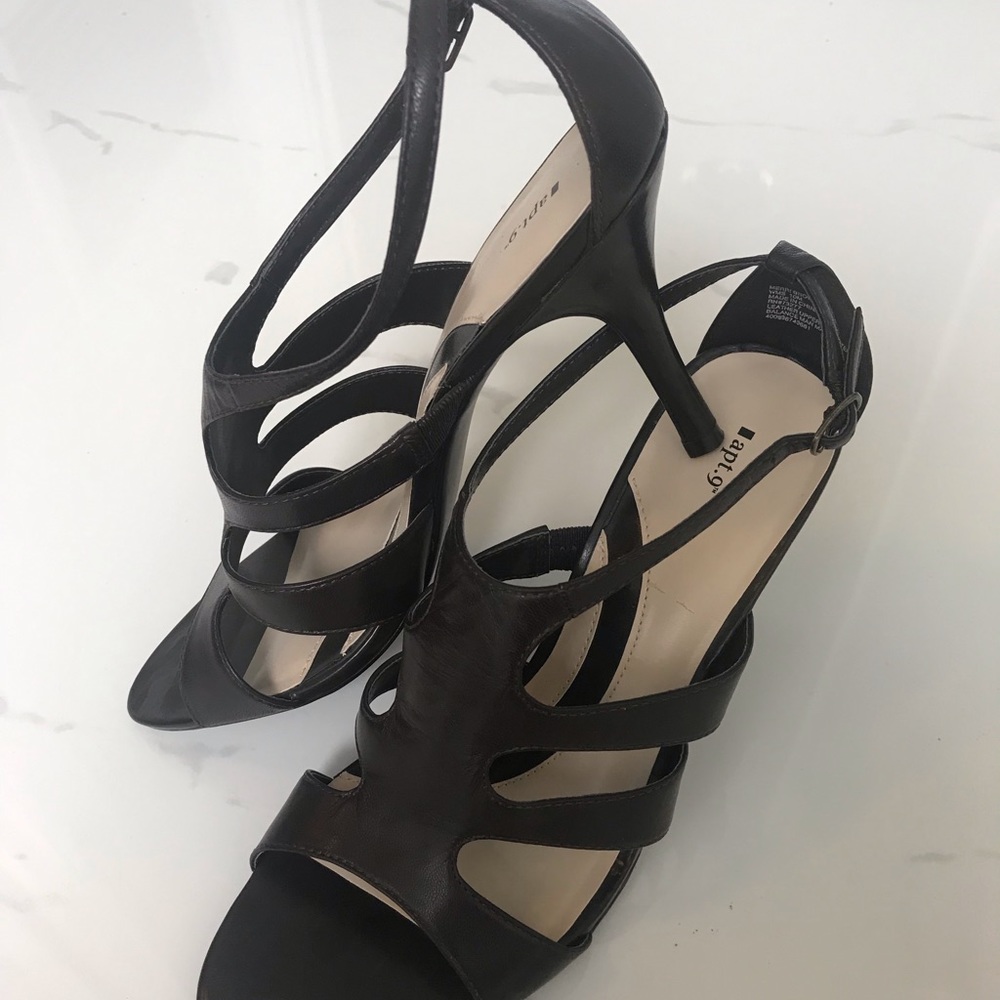 Apt 9 brown high heel sandals